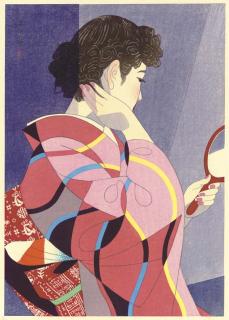 Ito Shinsui - Tekagami (Hand mirror), 1954