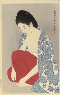 Ito Shinsui - Tsume (Nails), from the series Gendai bijinshu dai nishu (Modern beauties--second series)