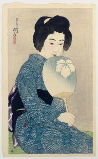 Ito Shinsui - Yukata (Summer kimono), from the series Shin bijin junisugata (New twelve images of beauties), 1922