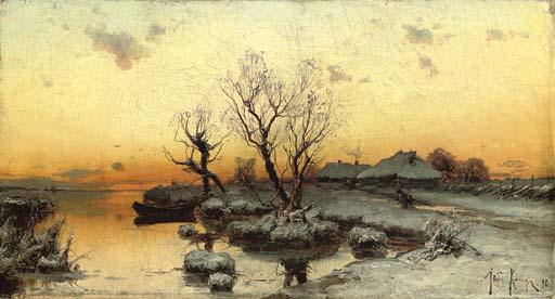 Iulii Iul\'Evich Klever - Russian Lakeside In Winter