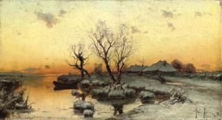 Iulii Iul\'Evich Klever - Russian Lakeside In Winter