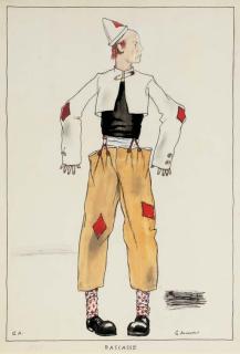 Iurii Pavlovich Annenkov - A Costume Design For A Clown
