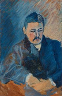 Ivan Aguéli - Portrait of a man in a blue suit