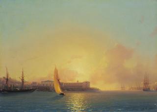 Ivan Aivazovsky - Grafskaya wharf, Sebastopol
