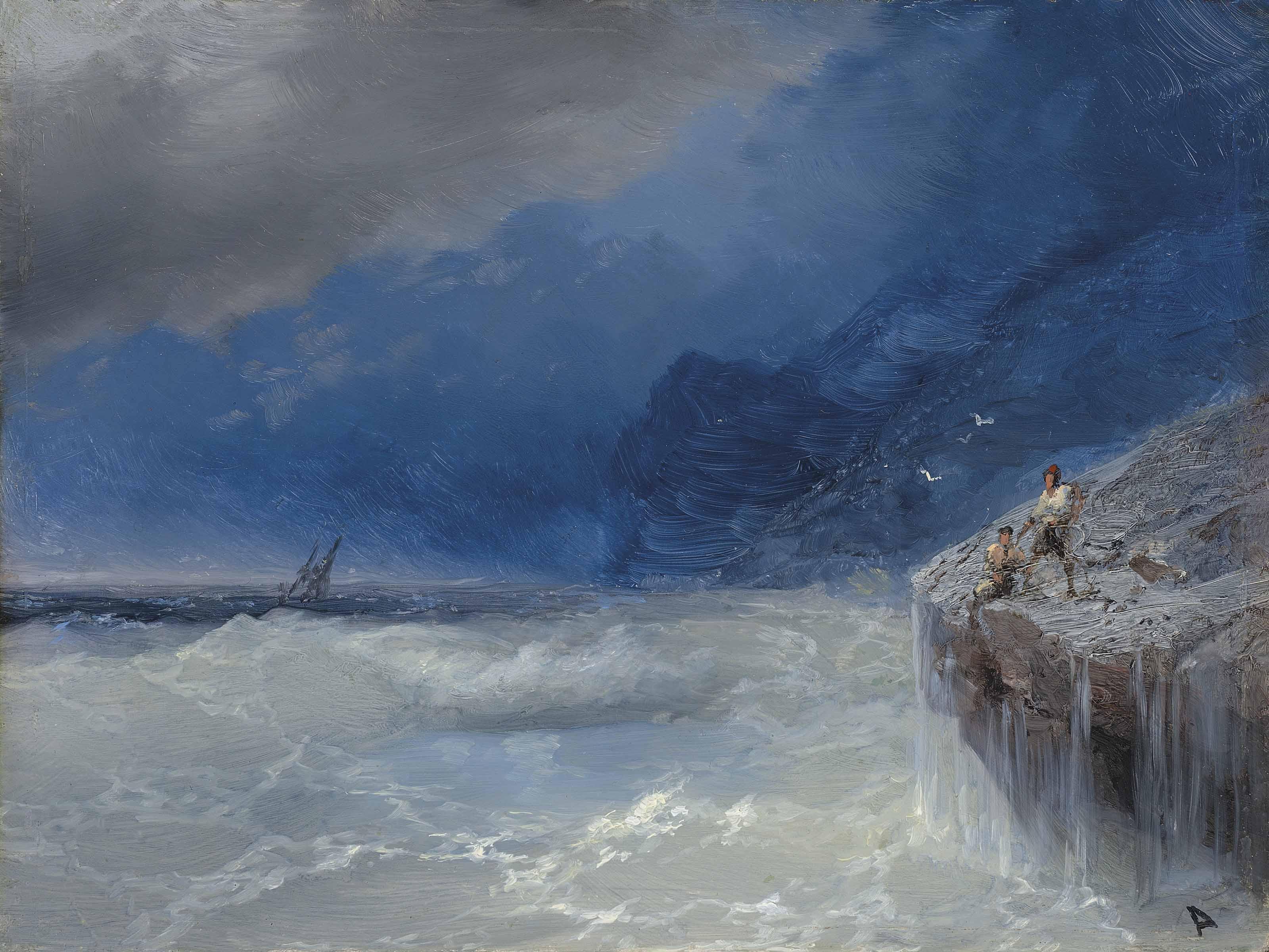 Ivan Aivazovsky - Stormy seas