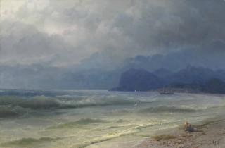 Ivan Aivazovsky - The coast of Koktebel, Crimea