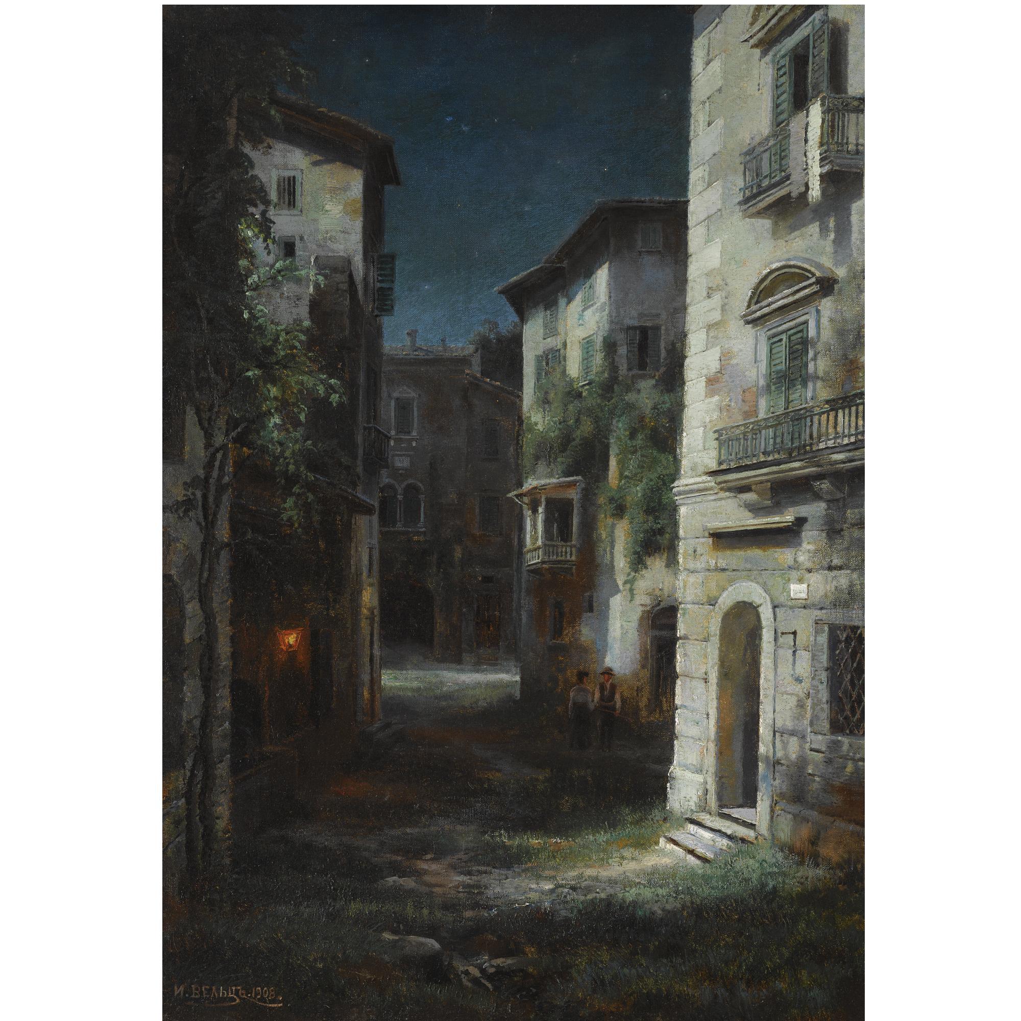 Ivan Avgustovich Veltz - Moonlit Street