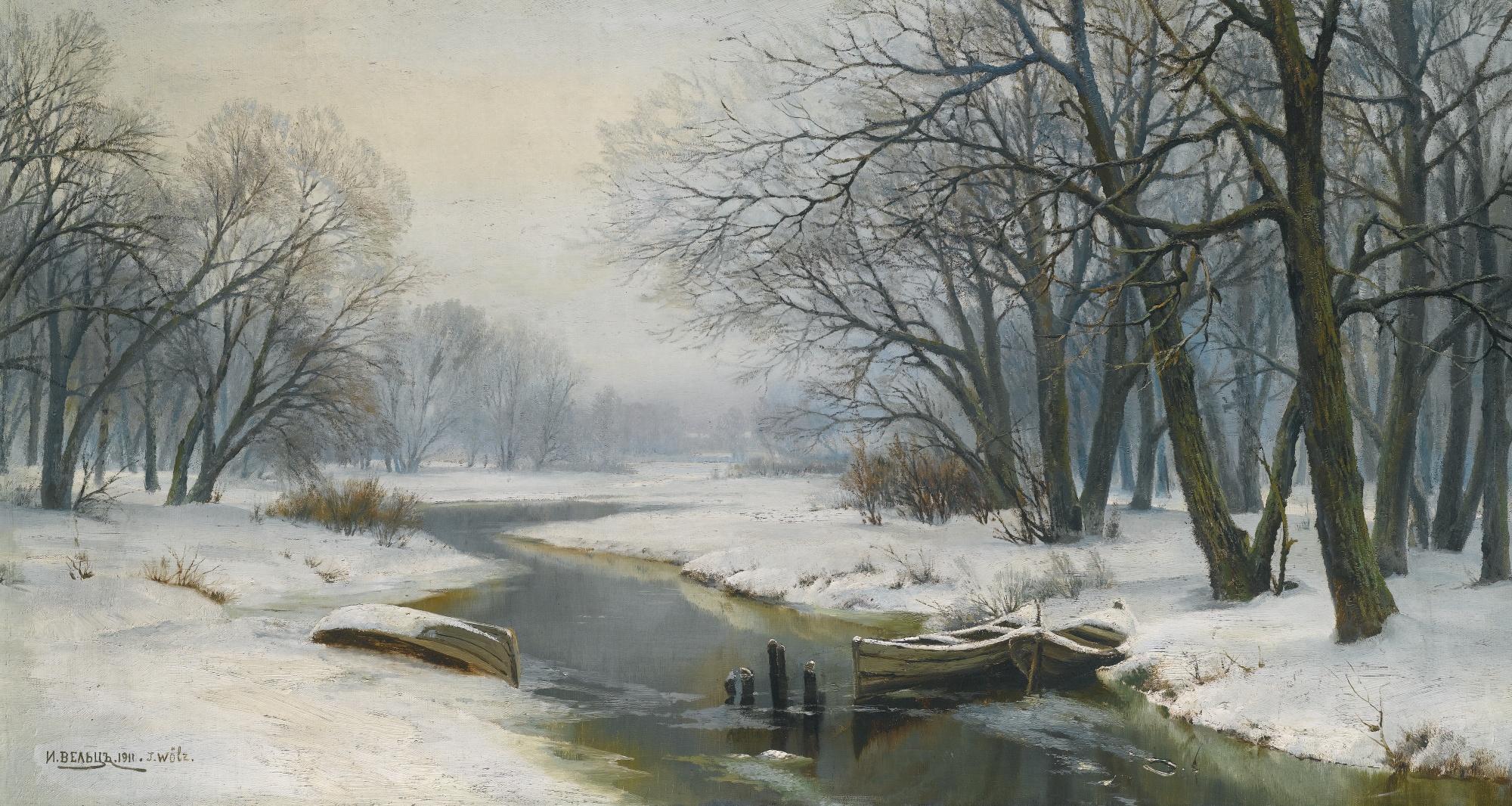 Ivan Avgustovich Veltz - Winter Landscape