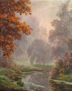 Ivan Avgustovitch Veltz - Fog Over The River.