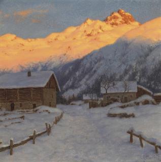 Ivan Choultsé - Evening on the mountain, Haute-Savoie