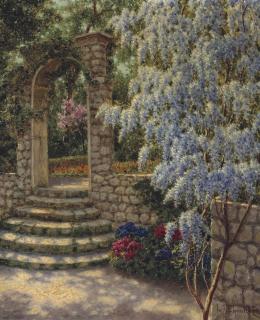 Ivan Choultsé - Wisteria in dappled sunlight