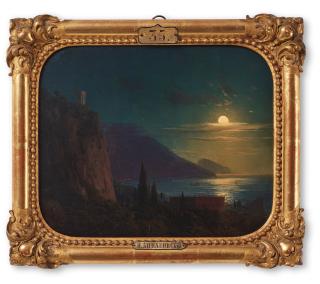 Ivan Constantinovich Aivazovsky - Crimean night, view of Oreanda and Aiu-Dagh
