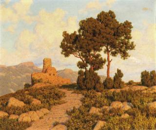 Ivan Fedorovich Choultse - Golden light on Provence