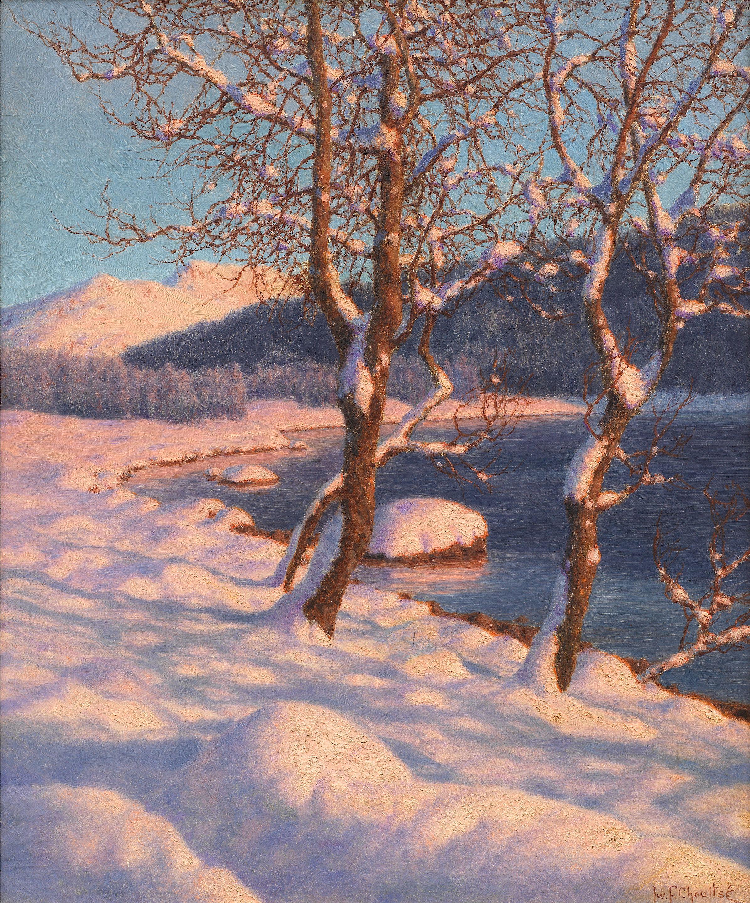 Ivan Fedorovich Choultse - November evening, St Moritz