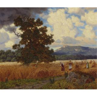 Ivan Fedorovich Choultsé - Russian The Harvest, 1924