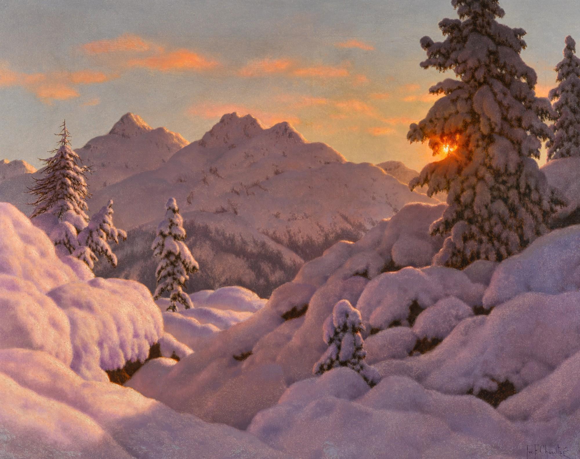 Ivan Fedorovich Choultsé - Soir d\'hiver, Engadine