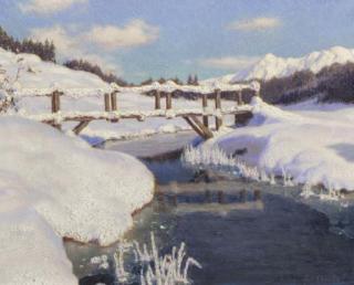 Ivan Fedorovich Choultsé - Soleil Sur La Neige, Suisse