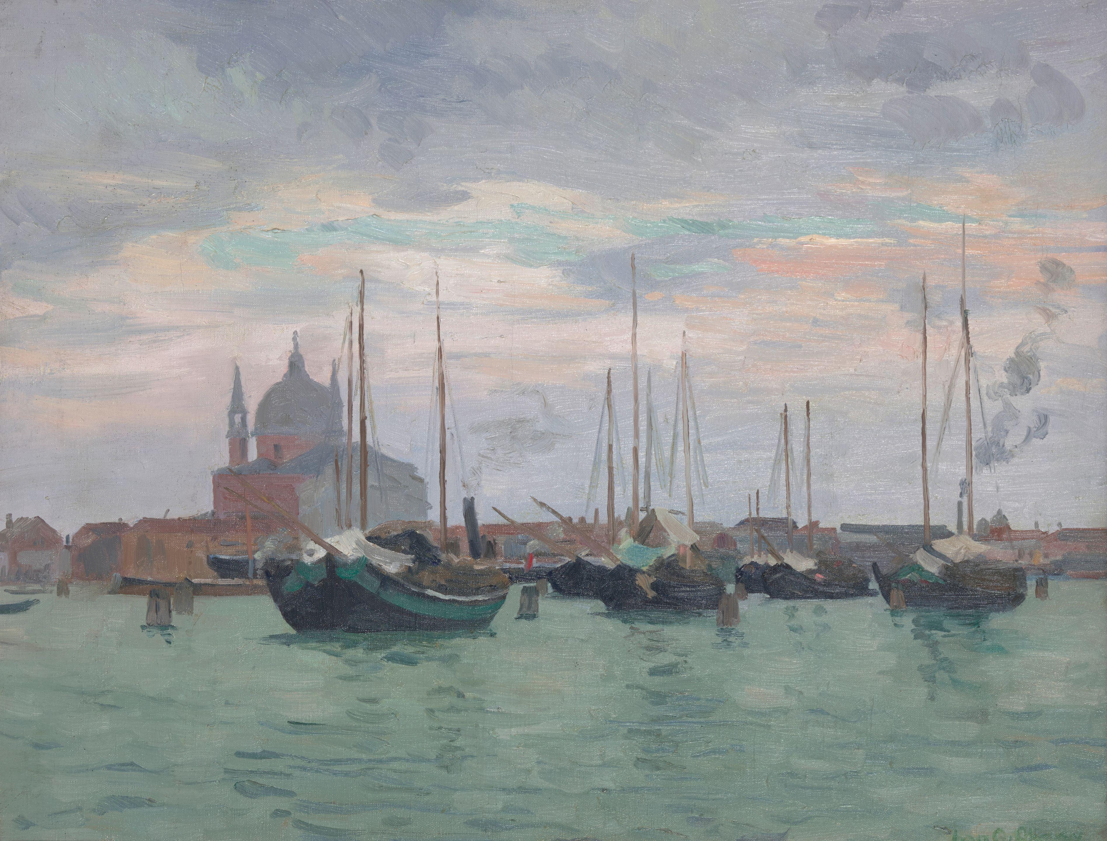Ivan G. Olinsky - On the Grand Canal 51 x 66.5cm (20 x 26 1/8in).