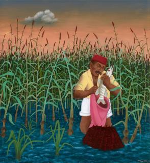 Ivan Generalic - Fischer mit Hecht