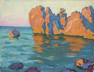 Ivan Godlevsky - Rocky coastline