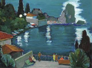 Ivan Godlevsky - Tchekhov\'s Bay at night