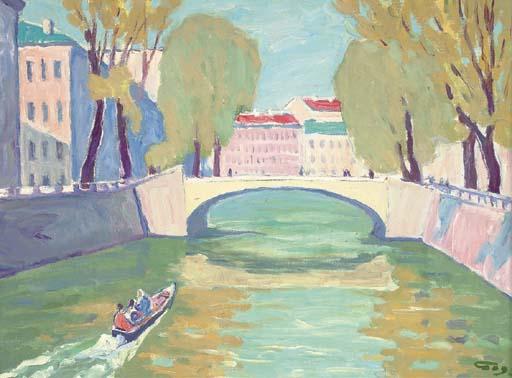 Ivan Ivanovich Godlevski - Canal In St. Petersburg