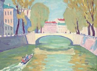 Ivan Ivanovich Godlevski - Canal In St. Petersburg