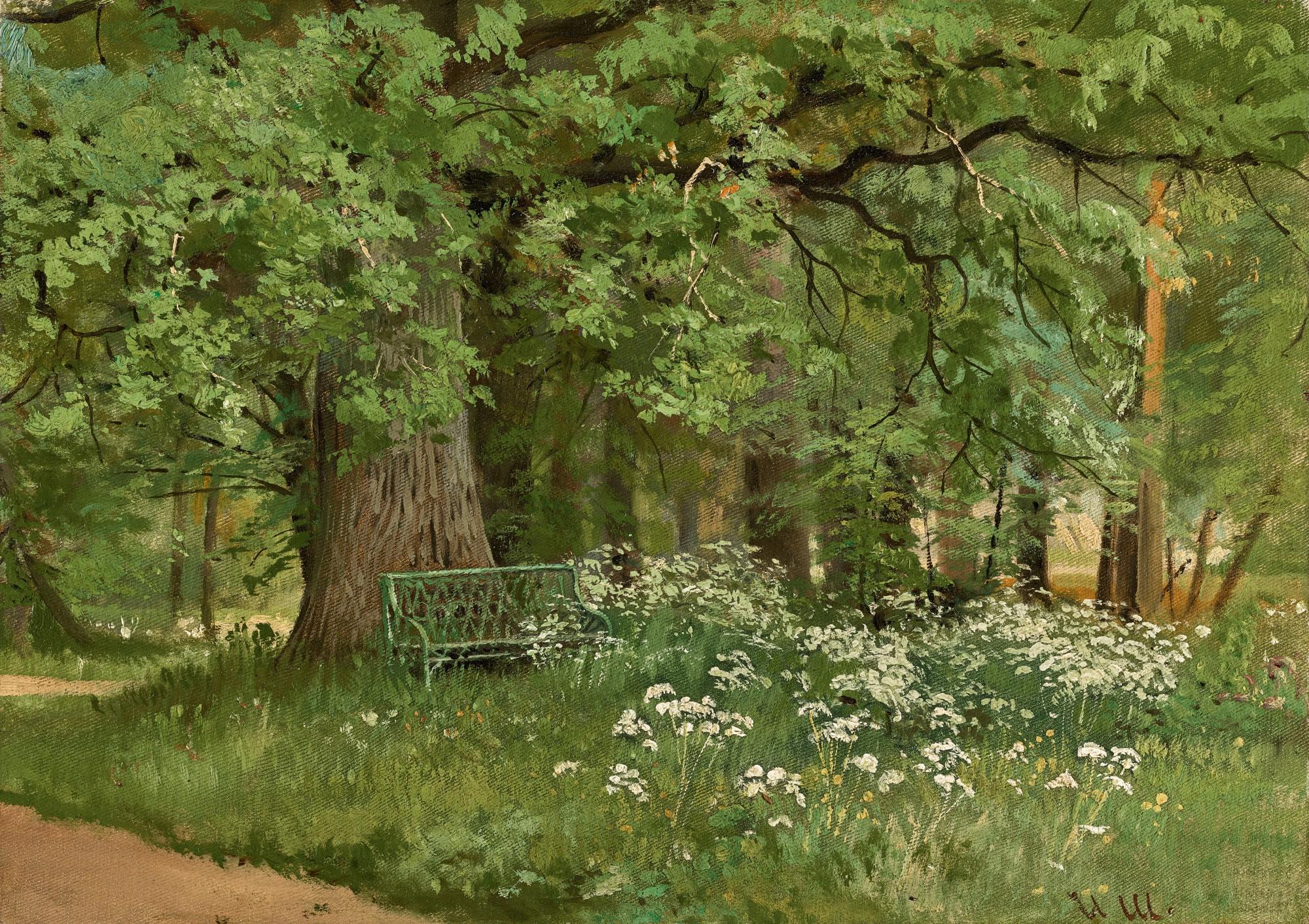 Ivan Ivanovich Shishkin - A Bench In The Shade
