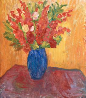 Ivan Ivarson - ”Röda blommor i blå vas”