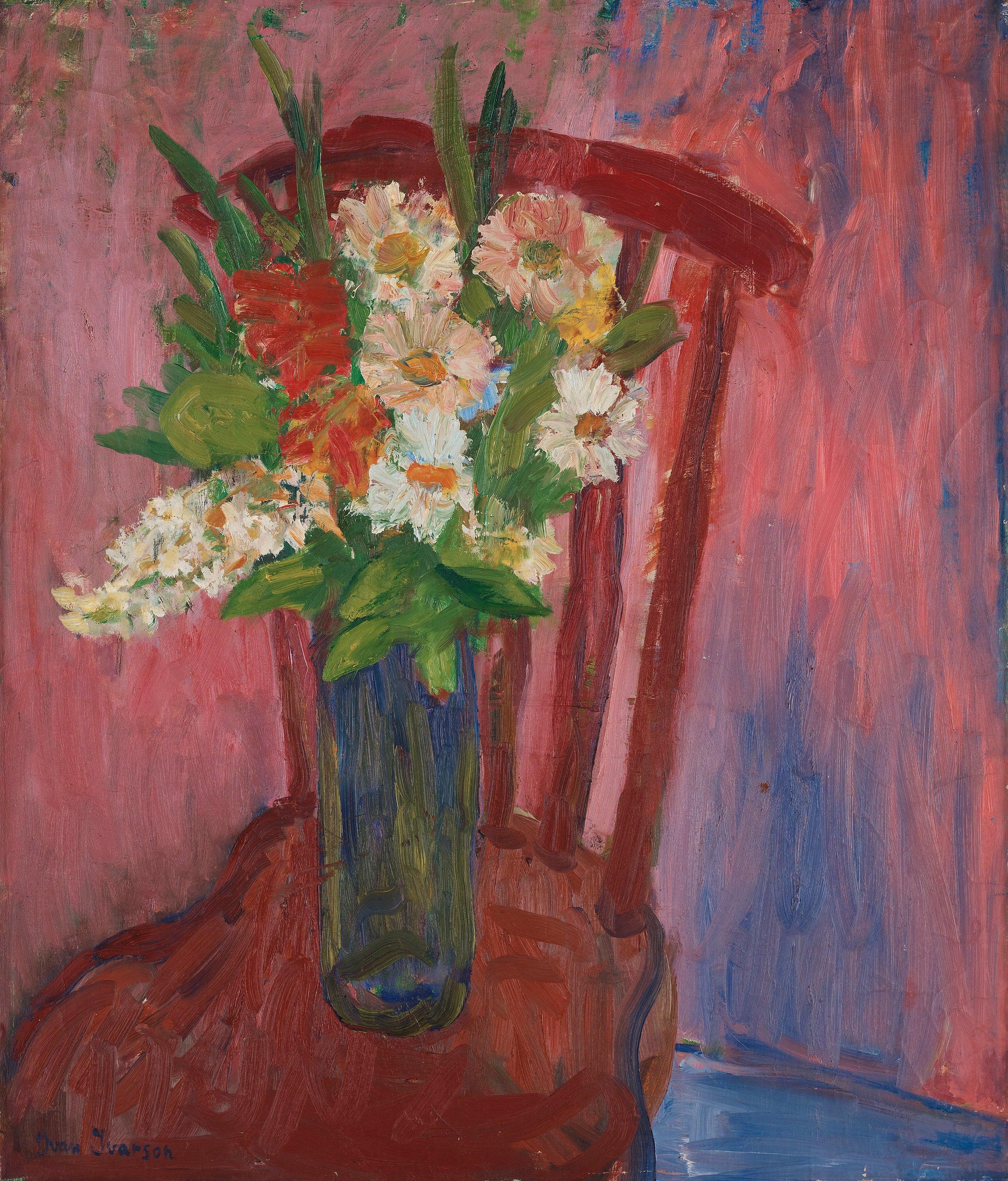 Ivan Ivarson - Still life with flowers.