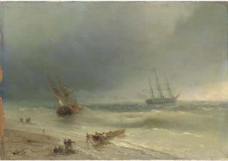 Ivan Konstantinovich Aivazovskii - Going aground