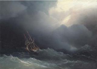 Ivan Konstantinovich Aivazovskii - Ship In Rough Sea