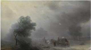 Ivan Konstantinovich Aivazovsky - Carriage in a Storm