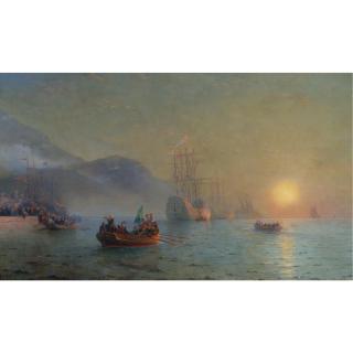 Ivan Konstantinovich Aivazovsky - Russian Columbus Sailing From Palos