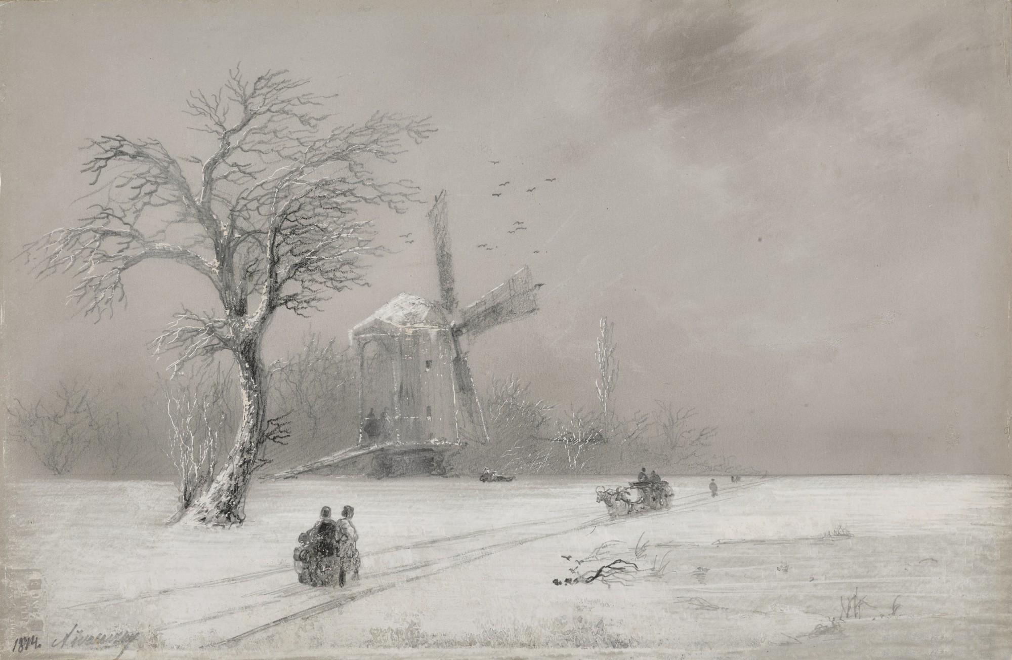 Ivan Konstantinovich Aivazovsky - Winter in Ukraine