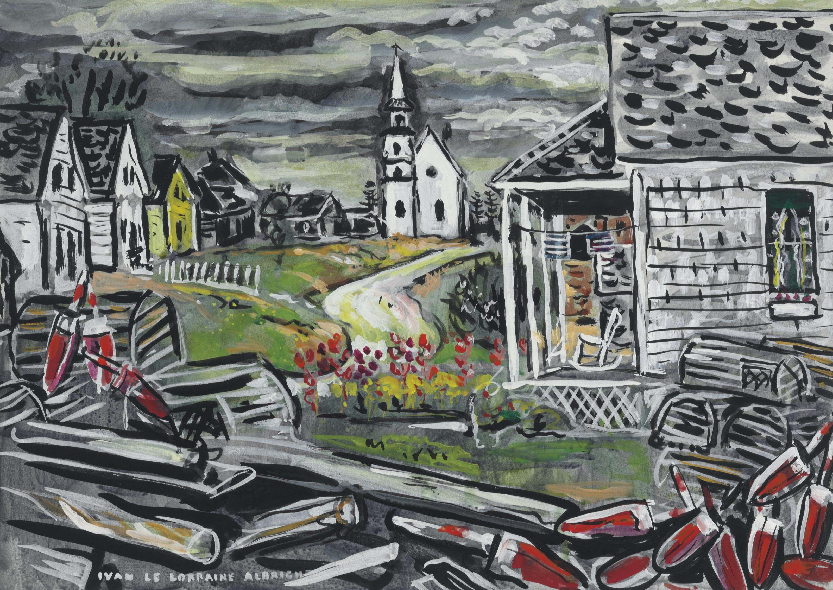 Ivan Le Lorraine Albright - New England Village