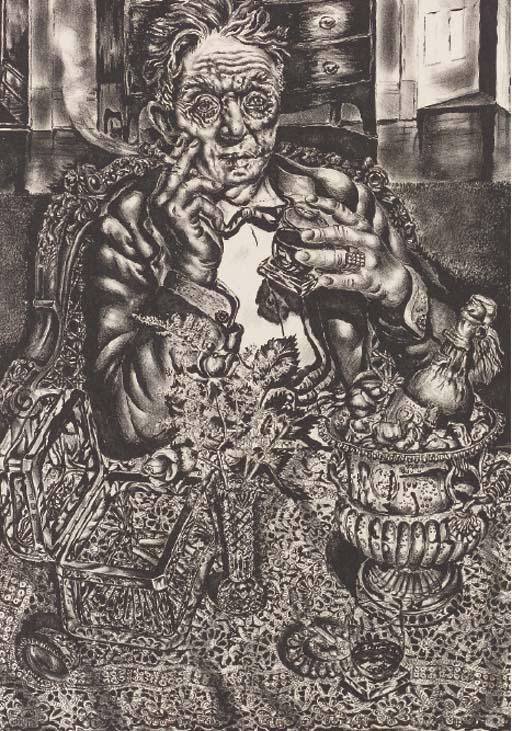 Ivan Le Lorraine Albright - Self Portrait at 55 East Division Street (Grayson 13)