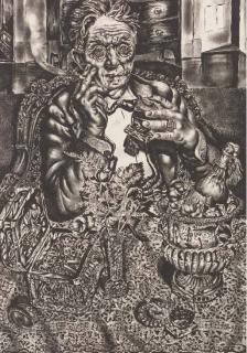 Ivan Le Lorraine Albright - Self Portrait at 55 East Division Street (Grayson 13)