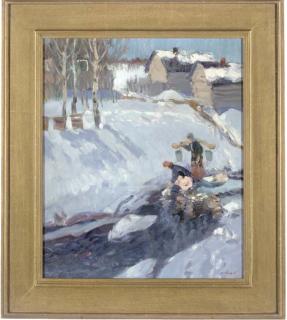 Ivan Mikhailovich Varichev - Gathering water; and Feeding the hens