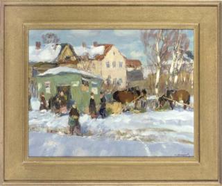 Ivan Mikhailovich Varichev - The village shop; and Fetching water