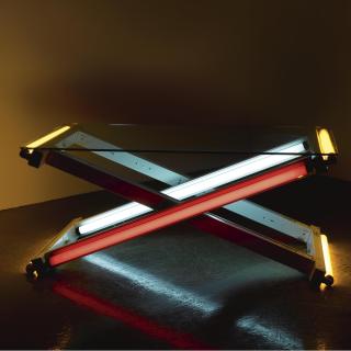 Iván Navarro - Red/Yellow/Blue Table