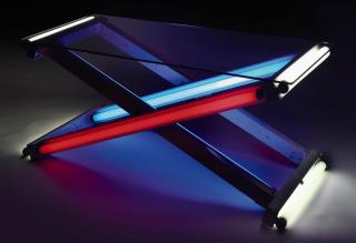 Ivan Navarro - Red/Yellow/Blue Table