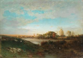 Ivan Pavlovich Pokhitonov - \'Autour de l\'étang de Matrionovka\', 1882