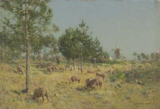 Ivan Pavlovich Pokhitonov - Grazing Sheep