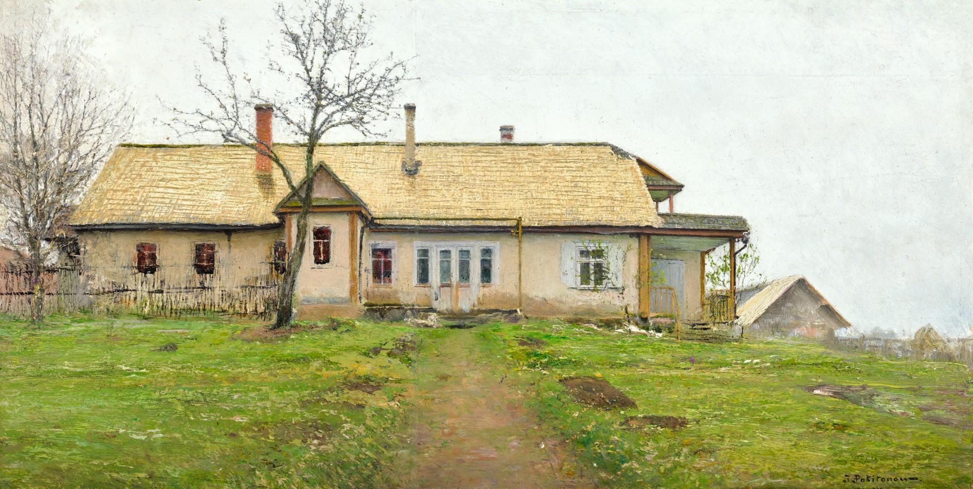 Ivan Pavlovich Pokhitonov - The New House At Zhabovshchizna, Near Minsk