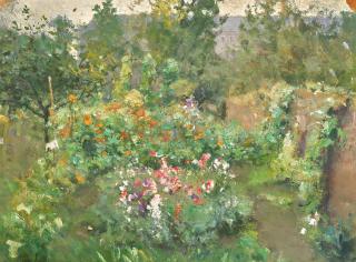 Ivan Pavlovich Pokhitonov - Vue De Ma Chambre Sur Notre Jardin Rue Charlemagne, Jupille