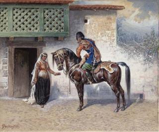 Ivan Petrovich Prianishnikov - A Caucasian Horseman Returns