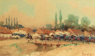 Ivan Petrovich Prianishnikov - Cavalry Attack at Alma