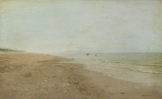 Ivan Pokhitonov - Pêcheurs De Crevettes, Grande Plage, La Panne