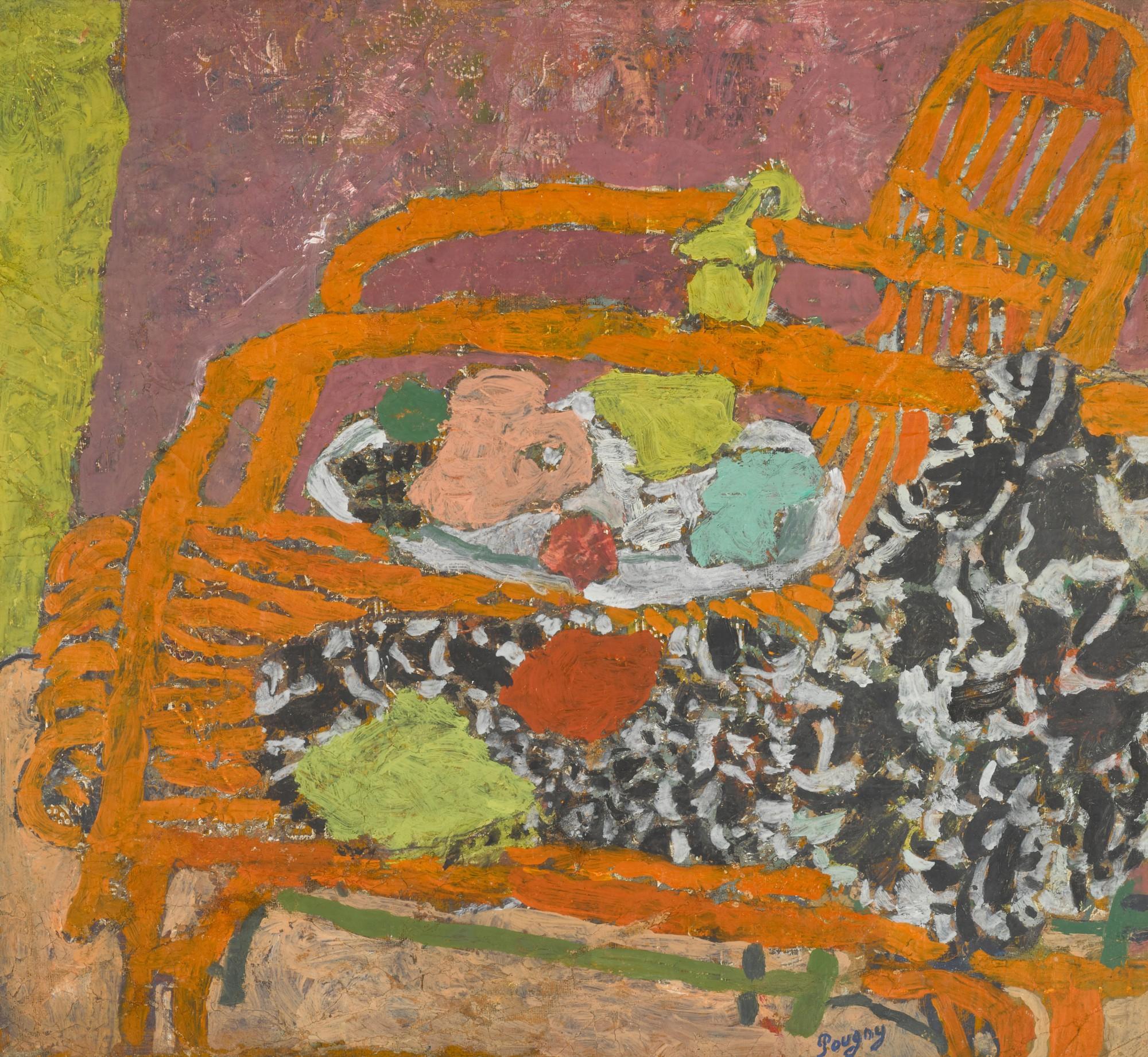 Ivan Puni - Fauteuil orange